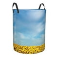 thumbnail image 2 of Fotbe Blooming Sunflower Field Laundry Basket with Handles, Waterproof Large Laundry Hamper, Wash Bag for Corner Dorm, Rolling Laundry Basket with Handles-Small, 2 of 8