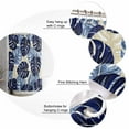 thumbnail image 6 of Blue Palm Leaves Waterproof Fabric Shower Curtain, Farmhouse Summer Beige Tropical Plants Shower Curtain for Bathroom Curtains Bathtubs Hotel Washable Shower Curtains with 12 Hooks Standard 60x72, 6 of 6