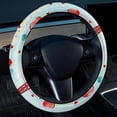 thumbnail image 2 of Eiffel Tower Car Wheel Covers Steering Wheel Cover 14.5 Inch Printing PVC Leather Auto Accessories, 2 of 6