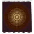 thumbnail image 3 of Ambesonne Mandala Shower Curtain, Spiritiual Culture, 69"Wx75"L, Chestnut Brown Yellow, 3 of 3