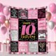 thumbnail image 2 of LHSHID Teenage Girls 10th Birthday Gifts Throw Blanket Happy 10th Birthday Decorations Blanket for Girls Birthday Gifts for 10 Year Old Girl Daughter Bestie Sister 60"x80", 2 of 7