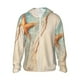 thumbnail image 1 of Balery Starfish On The Sand Beach Sudadera ligera de manga larga con capucha y protección solar UPF 50+ para hombre y mujer, ideal para pesca y running-X-Large, 1 of 7
