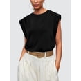 thumbnail image 2 of YATELLE Cap Sleeve Tops for Women Summer Top Basic Tee Shirts Casual Tank Loose Fit 2025 Fashion, 2 of 5