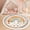 Color 1, variant on Washable Non Slip 6ft Round Rug, Floral Wreath Pastel Wildflowers Greenery Circle Area Rugs with Tassels Carpet for Nursery Bedroom Living Room Playroom Tent rug Tent Castle