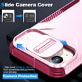 thumbnail image 6 of for iPhone 15 Plus Case with Sliding Camera Lens Cover, [Military Grade Drop Protection] Rugged Heavy Duty Shockproof Protective Phone Case for iPhone 15 Plus Non-Slip Design Cover, Rosegold, 6 of 7