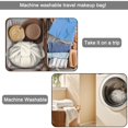 thumbnail image 5 of Fashionable Full-Print Drawstring Cosmetic & Makeup Bag – Large Portable Makeup Organizer with Inner Zipper Pocket & Mesh Compartment, Travel Toiletry Bag for Women, 5 of 5