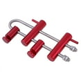 thumbnail image 1 of Climbing Rack Descender Rappelling Mountaineering Outdoor Accessory 4 Bar Stop Belay Device Tree Arborist Camping Rigging Descending Red, 1 of 9