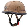 thumbnail image 1 of Casco de seguridad para motocicleta y scooter Four Seasons, casco retro portátil de invierno, casco de medio casco para hombres y mujeres, casco de vehículo eléctrico Harley, 1 of 6
