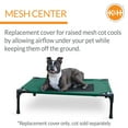 thumbnail image 5 of K&H Pet Products Original Pet Cot Replacement Cover (Cot Sold Separately) Green/Black Medium 32 X 25 Inches, 5 of 8