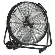 XtremepowerUS 24 Portable High Velocity Drum Fan With Turbo Blade, 3 Speed Low Noise Design & 5' Power Cord for Air Circulation, Convenience - UL Listed 2 Piece Set