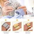 thumbnail image 2 of 12 Pieces Sewing Finger Protectors for Crafts, Guards for Sewing and Needlework, 2 of 6