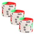 thumbnail image 1 of 15 pulseras de silicona italianas: pulseras de silicona para fútbol, cómodas pulseras de fútbol, regalos de fiesta para eventos y reuniones deportivas., 1 of 7