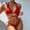 Red, variant on Aloohaidyvio Tummy Control Swimsuits for Women,Women Sexy Solid Bandage Bikini Set Push-Up Pad Swimwear Swimsuit Beachwear, Swimsuits for Women 2 Piece