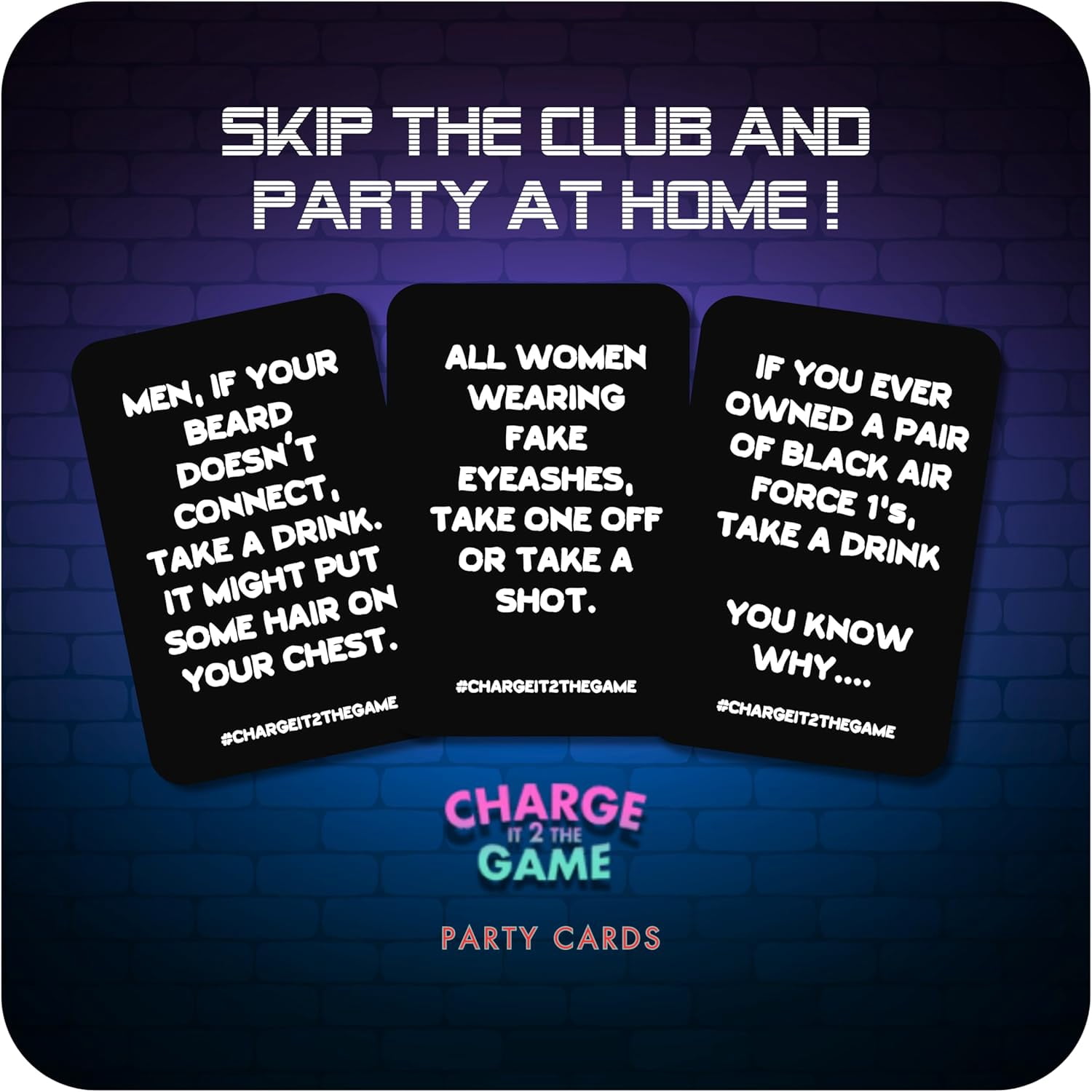 Charge It 2 The Game Drinking Cards - Card Game for Adults - Fun for Game Night - Party Game - Gift - Bachelorette Party Game - Vacation Game - Black Owned