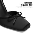 thumbnail image 5 of DREAM PAIRS Women's Ballet High Heels Closed Toe Pumps | High Stiletto Heels Adjustable Strap Square Toe Pumps Shoes for Party Wedding Dance, 5 of 8