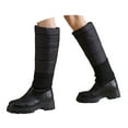 thumbnail image 4 of YLYL Women's Winter Knee High Boots Warm Fur Lined Wide Calf Lug Sole Waterproof No Slip Snow Boots, 4 of 9