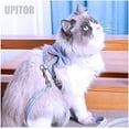 thumbnail image 6 of UPITOR Escape Proof Cat Harness and Leash Set - Lightweight and Breathable - Adjustable for Small Pets for Cat for Pet Cat Kitten Puppy Rabbit Ferret(Blue,S), 6 of 7