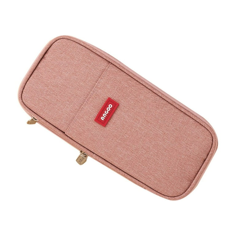 Large Capacity Pencil Case Double Side Macaron Color Canvas Pen