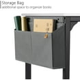 thumbnail image 6 of CubiCubi Computer Desk with Particle Board, Black Metal Frame, White Finish,63", 6 of 7