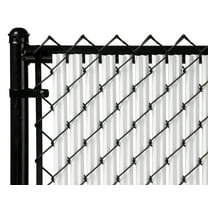 White 7ft Ridged Slat for Chain Link Fence