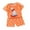 Orange, variant on Fesfesfes Baby Girl Outfit Toddler Kids Baby Boys Girls Fashion Cute Short Sleeve Puppy Print Casual Suit 9-18 Months