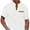 White, variant on WREESH Men's Summer Waffle Shirts V-Neck Sports Pullover Short Sleeve Top T-Shirts with Pockets for Convenience and Athletic Blue