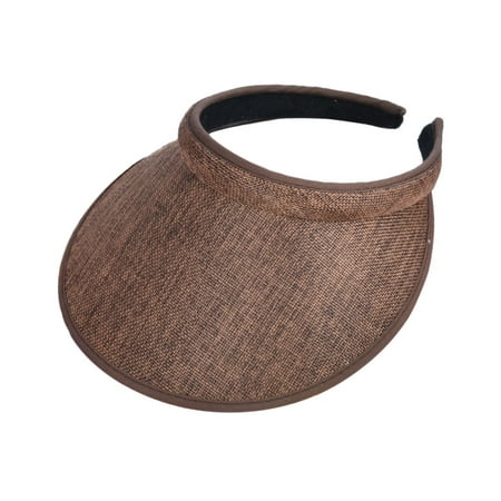Headband Visor - Unisex Women Men Summer Sun Visors Cap Broad Wide Brim Topless Tennis Golf Headband Hat Headwear