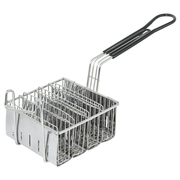 Food-Safe Stainless Steel 4-Slot Taco Basket, U-Shaped Deep Fryer Basket for Corn Shells, Rectangle Design with Handle, Non-Stick and Easy to Clean for Home Kitchen and Restaurants