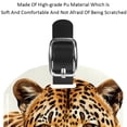 thumbnail image 4 of Square 2Pack PU Leather Leopard Cruise Luggage Tag with Privacy Cover and Name ID Tag for Travel Handbags Backpacks Luggage Tags, 4 of 6