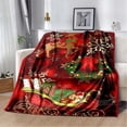 thumbnail image 1 of Manta cálida de Navidad para adultos y niños, manta de sofá para decoración de dormitorio y sala de estar, regalo de invierno, Dropship, 1 of 4