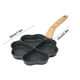 thumbnail image 3 of Sartén de Aluminio de Cuatro Agujeros para Tortillas | Sartén Antiadherente con Forma de Corazón para Hacer Mini Huevos y Dumplings | Sartén de Fondo Plano para Desayuno, Panqueques y Hamburguesas |, 3 of 6
