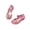 Pink, variant on Gyujnb Girls Glitter Jelly Sandals Low Heel Adjustable Strap Water Friendly for Parties & Summer,5.5-6 Years