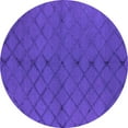 thumbnail image 1 of Ahgly Company Indoor Round Trellis Purple Modern Area Rugs, 4' Round, 1 of 4
