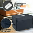 thumbnail image 3 of (2 pack) alavisxf xx Vinyl Record Storage Box for -7inch Records Crate Holds up to 60 records, Black, 3 of 6