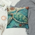 thumbnail image 2 of COMIO Turtle Body Pillow Cover Nautical Marine Blue Sea Turtles Coastal Beach Theme Ocean Pillow Case Protector with Zipper Decorative Soft Large Pillowcase Covers Cushoned for Bed,Couch, 2 of 5