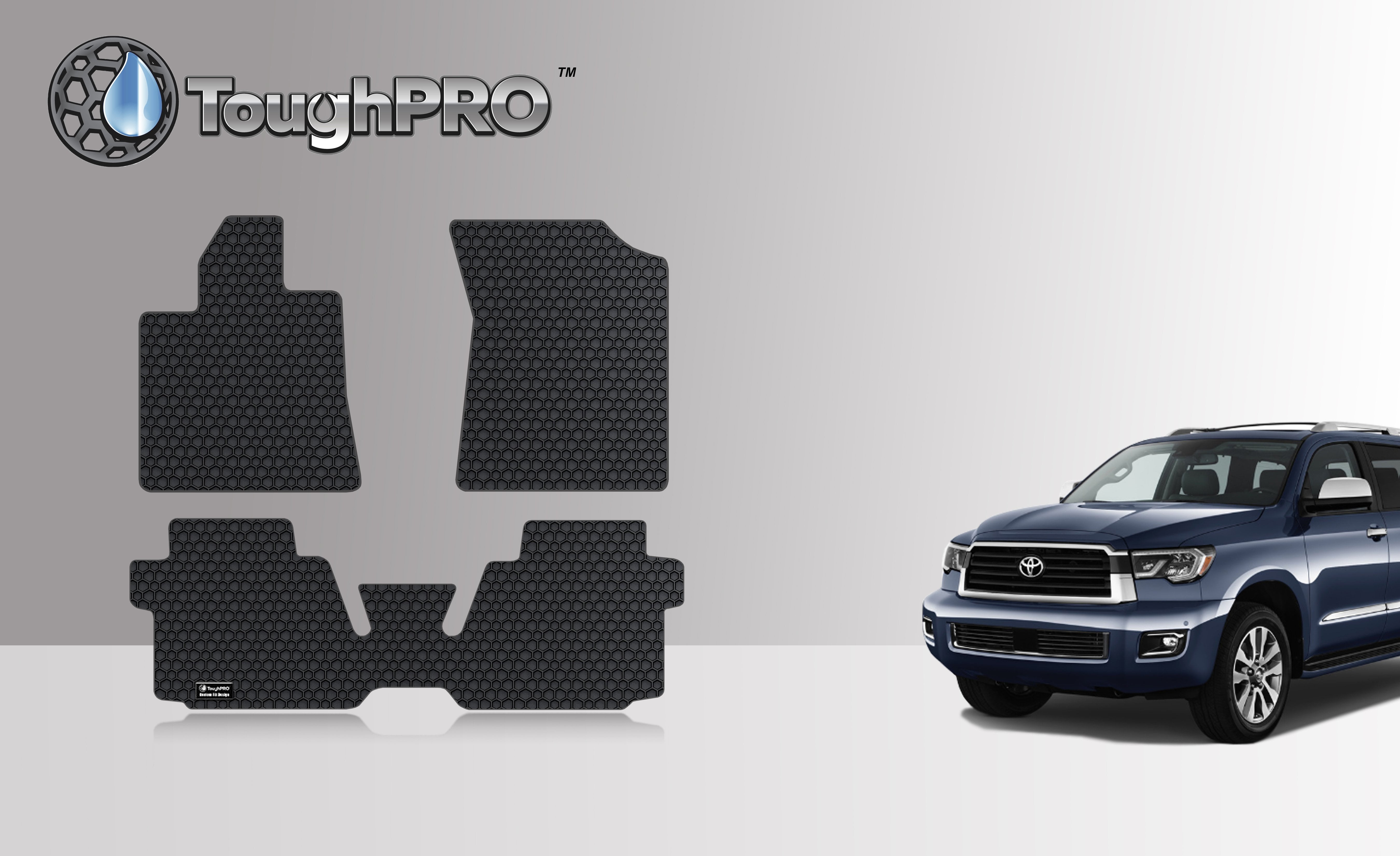 ToughPRO Floor Mat Accessories 1st & 2nd Row Mats Compatible with 2020