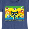 thumbnail image 3 of Pete The Cat - Groovy To Create - Toddler And Youth Girls Short Sleeve Graphic T-Shirt, 3 of 6