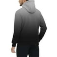thumbnail image 3 of Donemore Men's Gradient-Tone Hooded Zipper Sweatshirt Jacket with Pockets, Lightweight Fleece Casual Outerwear, 3 of 5