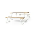 thumbnail image 2 of Goliath Acacia Wood Outdoor 3 Piece Picnic Set, Teak and White, 2 of 12