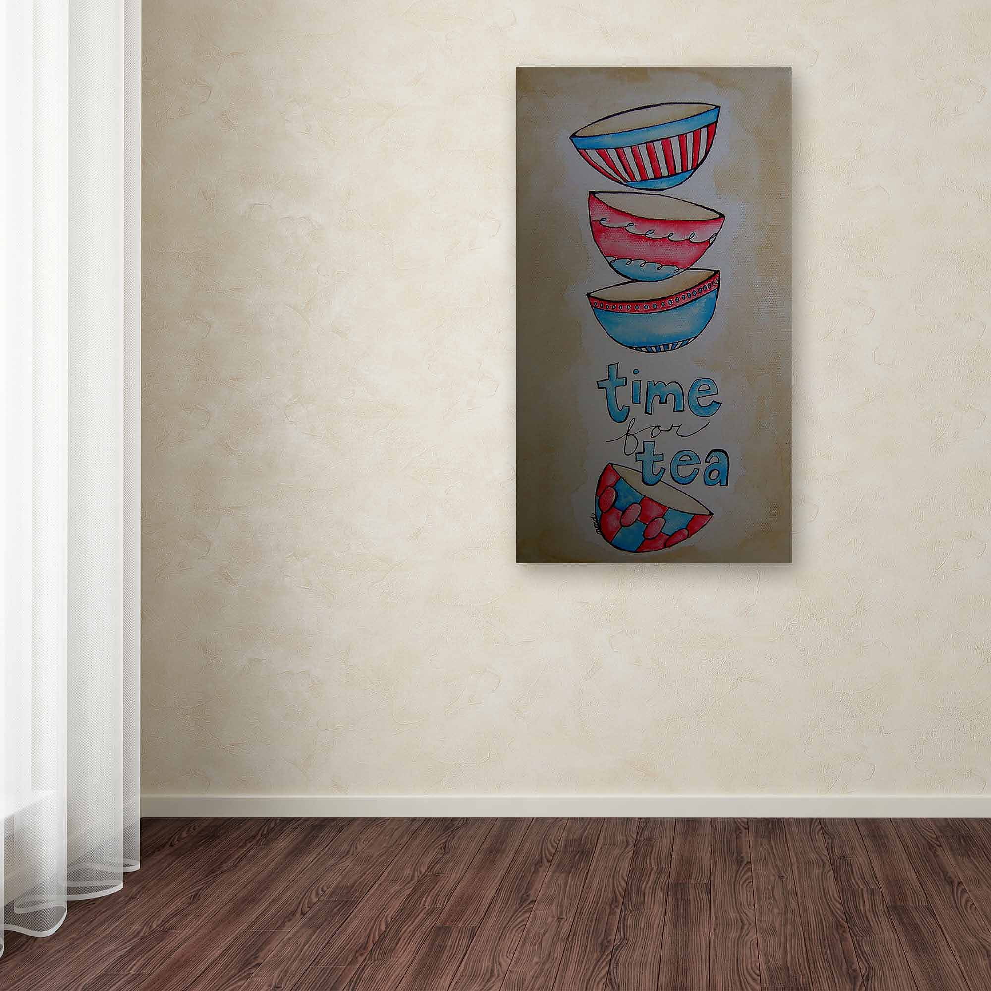 Trademark Fine Art "Tea Time" Canvas Art by Nicole Dietz
