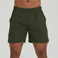 thumbnail image 1 of pstuiky Pantalones cortos deportivos para hombre, Pantalones cortos casuales de verano para hombre, de color liso, con bolsillos, para actividades al aire libre, secado rápido, 1 of 6