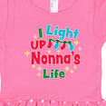 thumbnail image 3 of Inktastic Christmas I Light up Nonna's Life Girls Toddler Dress, 3 of 4