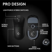Logitech G PRO X SUPERLIGHT 2 SE wireless gaming mouse, 60 g pro-grade mouse with 5 programmable buttons, 44K DPI sensor, Black