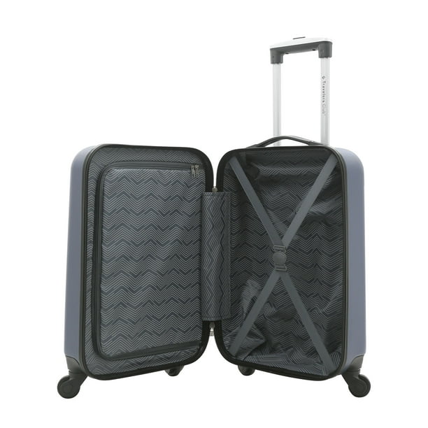 Travelers Club 20-Inch Hard Side Spinner Rolling Carry-on - Blue