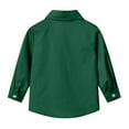 thumbnail image 6 of Cethrio Boys Dress Shirts, Casual Long Sleeve Collared School Uniform Button Down Shirts Green Size 6-9 Months, 6 of 6