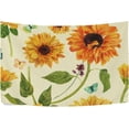 thumbnail image 4 of Coolnut Vintage Sunflower Tapestry Washable Polyester Art Wall Hanging Blanket for Living Room Bedroom Dorm Party, 60 x 51 Inch Home Decor Gifts, 4 of 7
