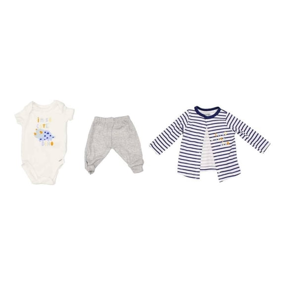 Conjunto George Conjunto, marca George, pañalero mc, pantalón, sudadera, bebo, talla 6M