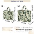 thumbnail image 2 of FORMRS Womens Corduroy Tote Bag Crossbody Shoulder Handbag with Pocket, Green Geometric, 2 of 7