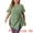 Green, variant on Women Plus Size Asymmetrical Hem Round Neck Short Sleeve Twist Knot Top 1X Green