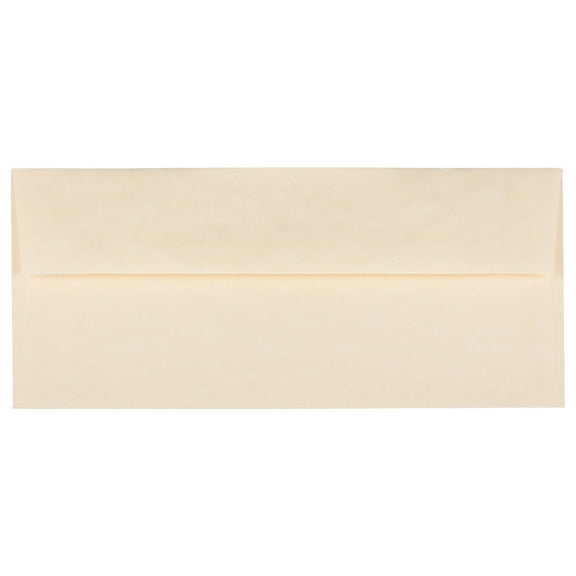 JAM Paper No. 10 Envelopes, 4 1/8 x 9 1/2, 1000/Carton, Natural Parchment